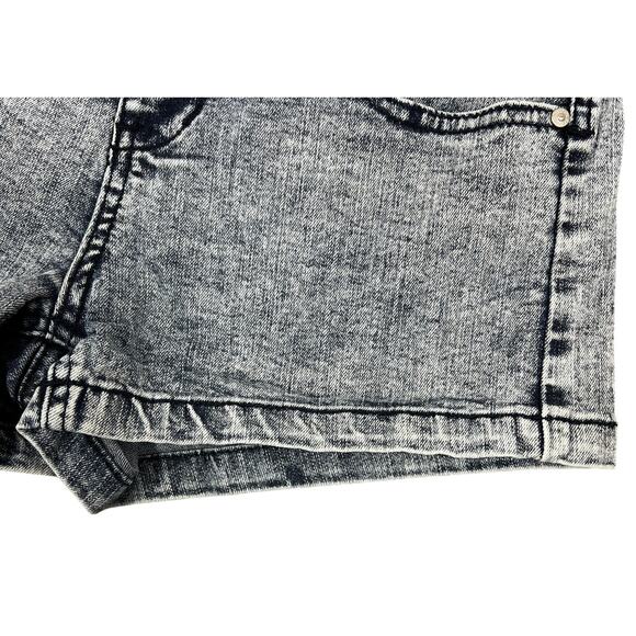 Delia's High-Rise Jean Shorts Sz 5/6 Acid Wash Stretch Denim Grunge Retro Punk - Picture 8 of 11